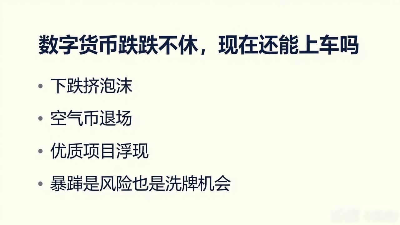 数字货币跌跌不休，现在还能上车吗