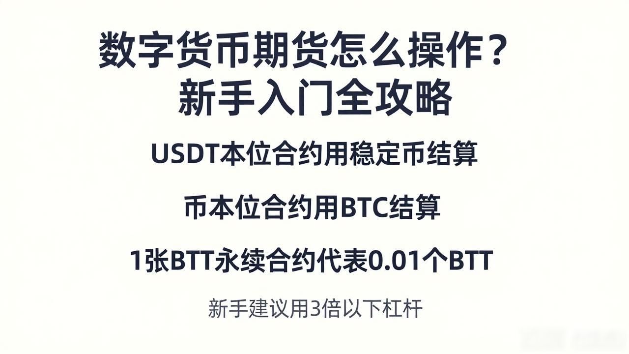 数字货币期货怎么操作？新手入门全攻略