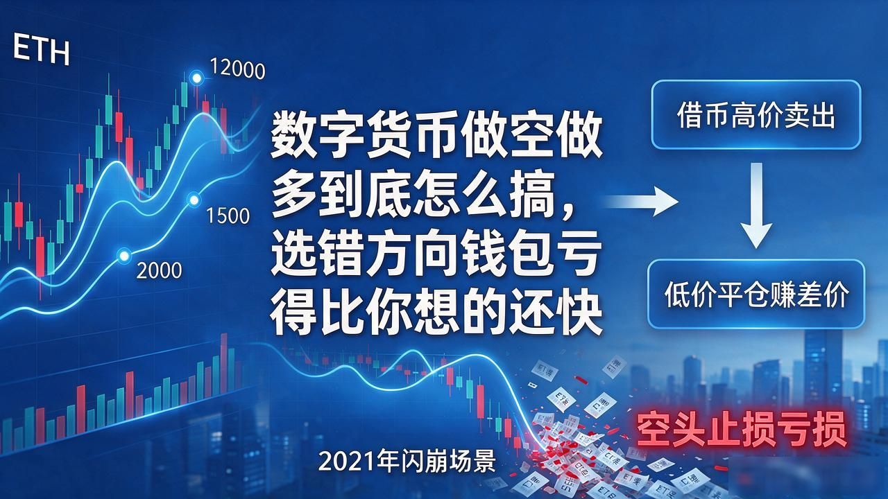 数字货币做空做多到底怎么搞，选错方向钱包亏得比你想的还快
