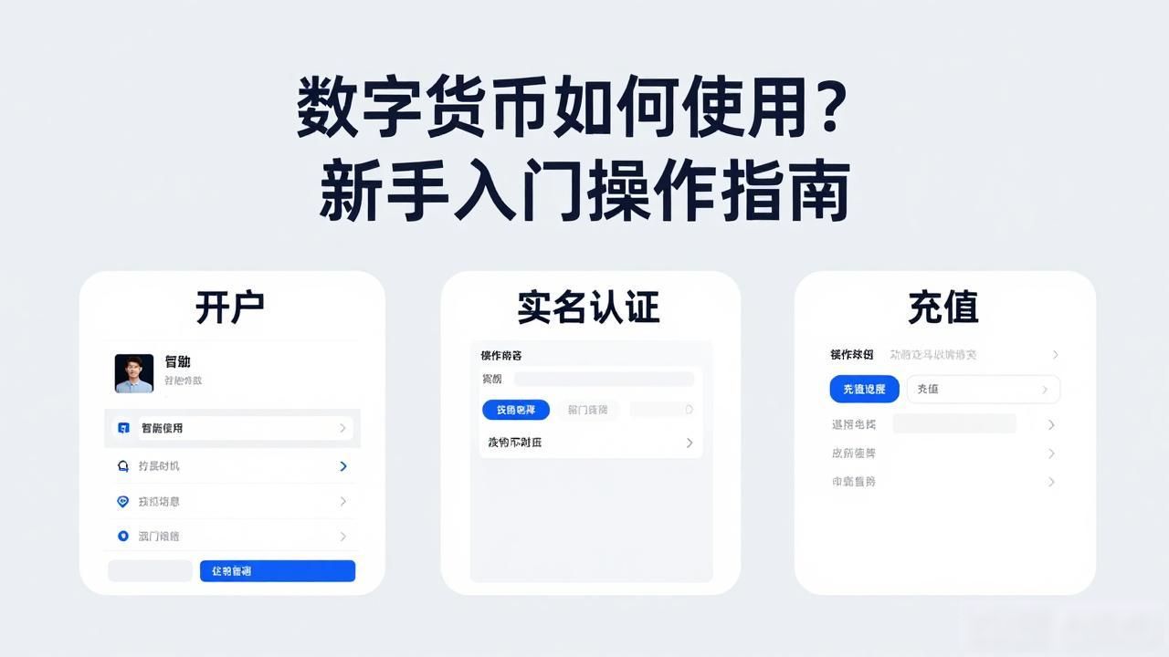 数字货币如何使用？新手入门操作指南