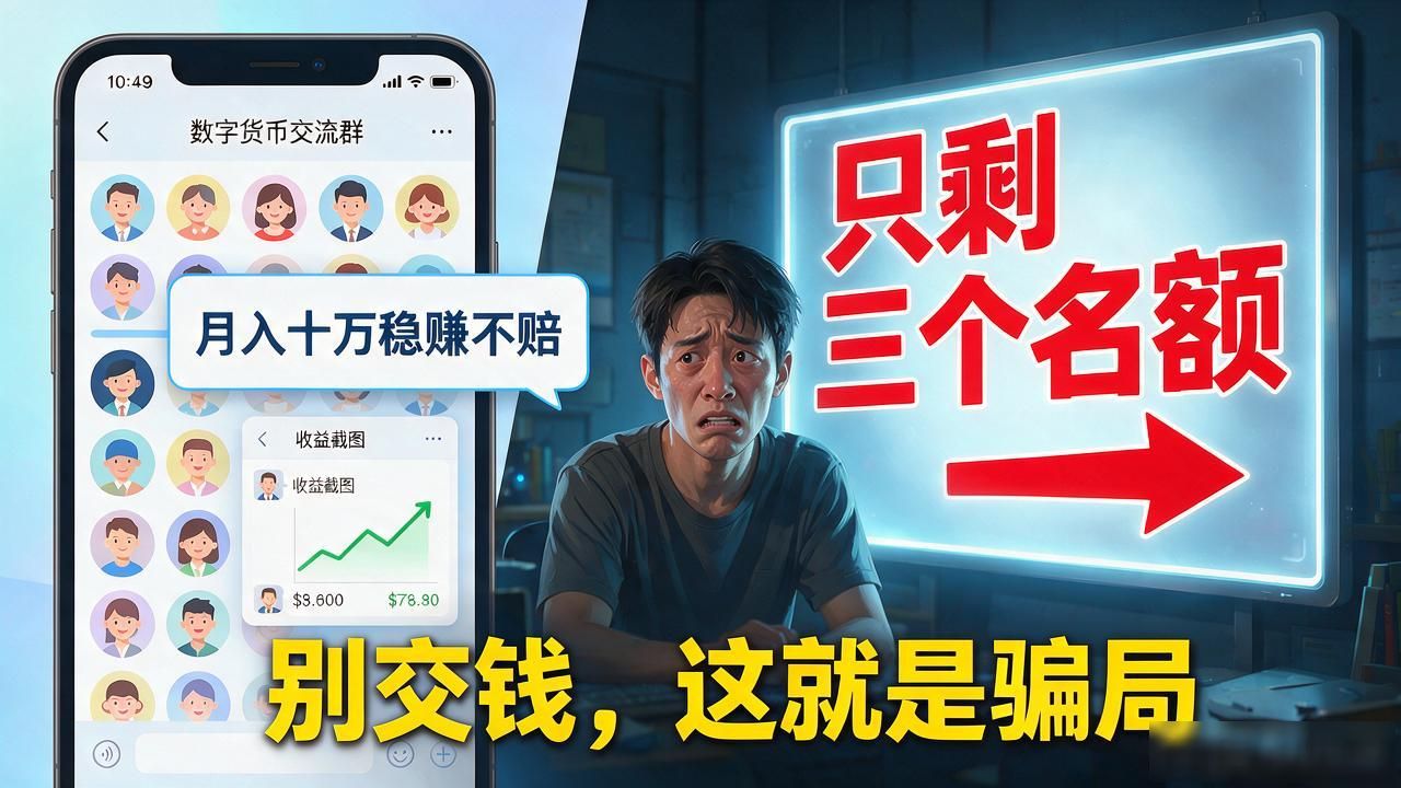 有人拉你代理数字货币说月入十万稳赚不赔？别交钱，这就是骗局
