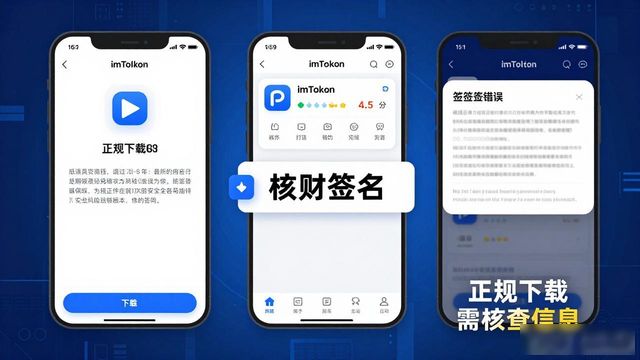 下载imToken前必看：三步避开下载陷阱