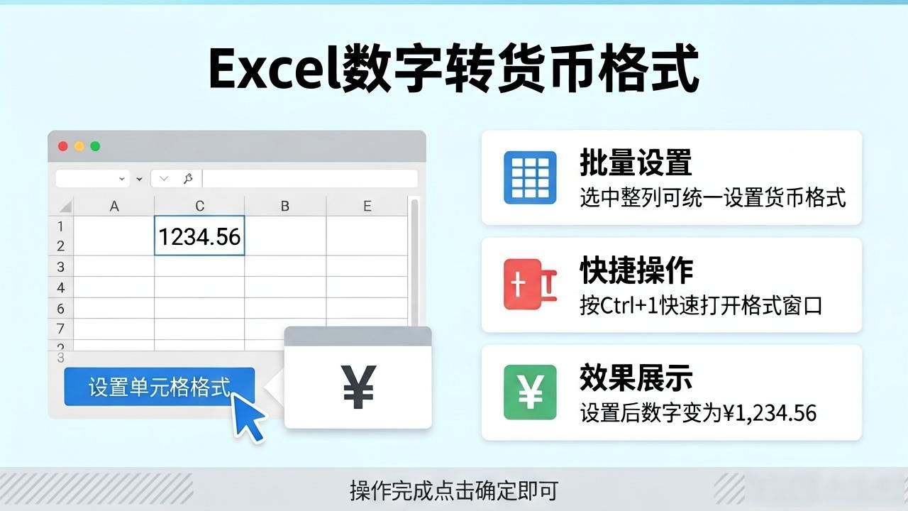 Excel数字变货币格式？分类显示金额超简单
