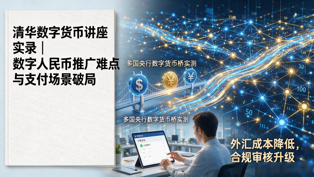 清华数字货币讲座实录｜数字人民币推广难点与支付场景破局