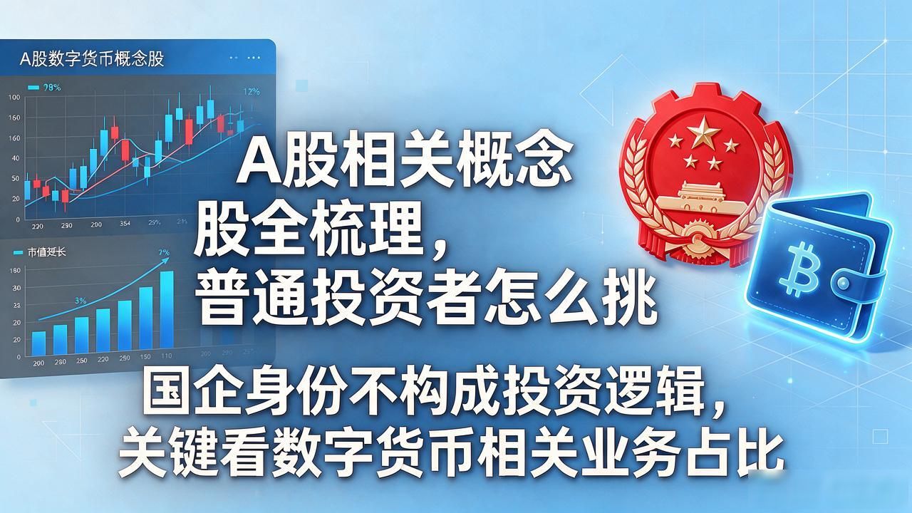 有国企数字货币股票吗？A股相关概念股全梳理，普通投资者怎么挑
