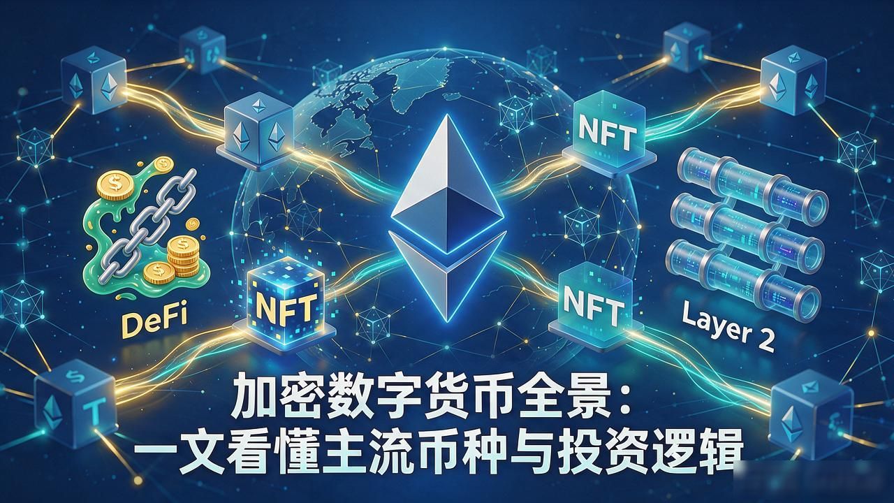 加密数字货币全景：一文看懂主流币种与投资逻辑