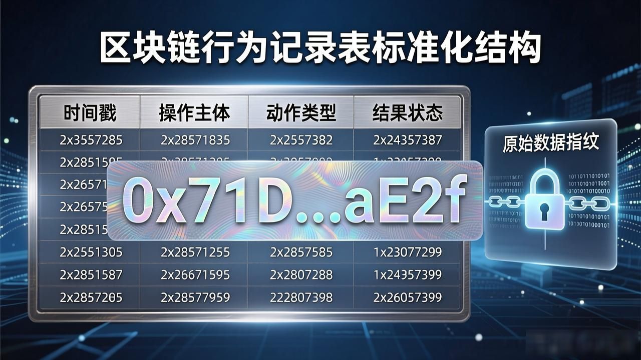 区块链行为记录表：企业合规存证与审计实战指南