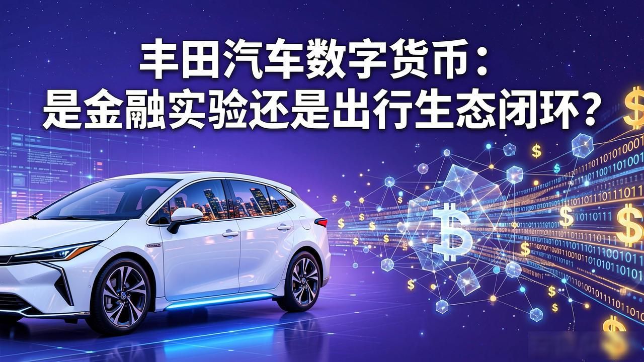 丰田汽车数字货币：是金融实验还是出行生态闭环？