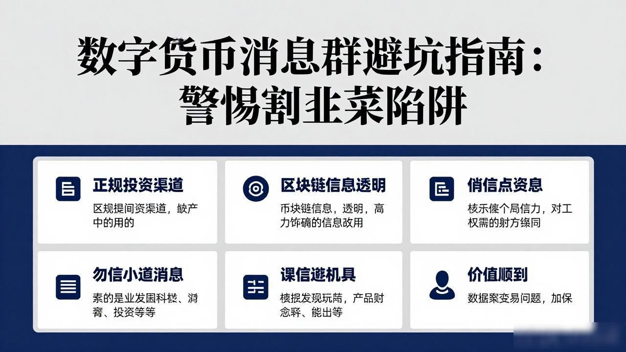 数字货币消息群避坑指南：警惕割韭菜陷阱
