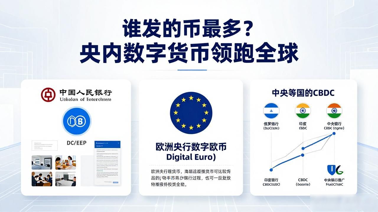 谁发的币最多？央行数字货币领跑全球