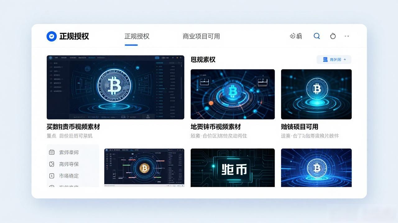 买数字货币视频素材,哪里找靠谱又便宜的