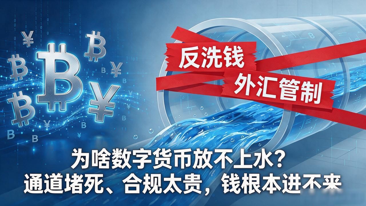 为啥数字货币放不上水?通道堵死、合规太贵,钱根本进不来