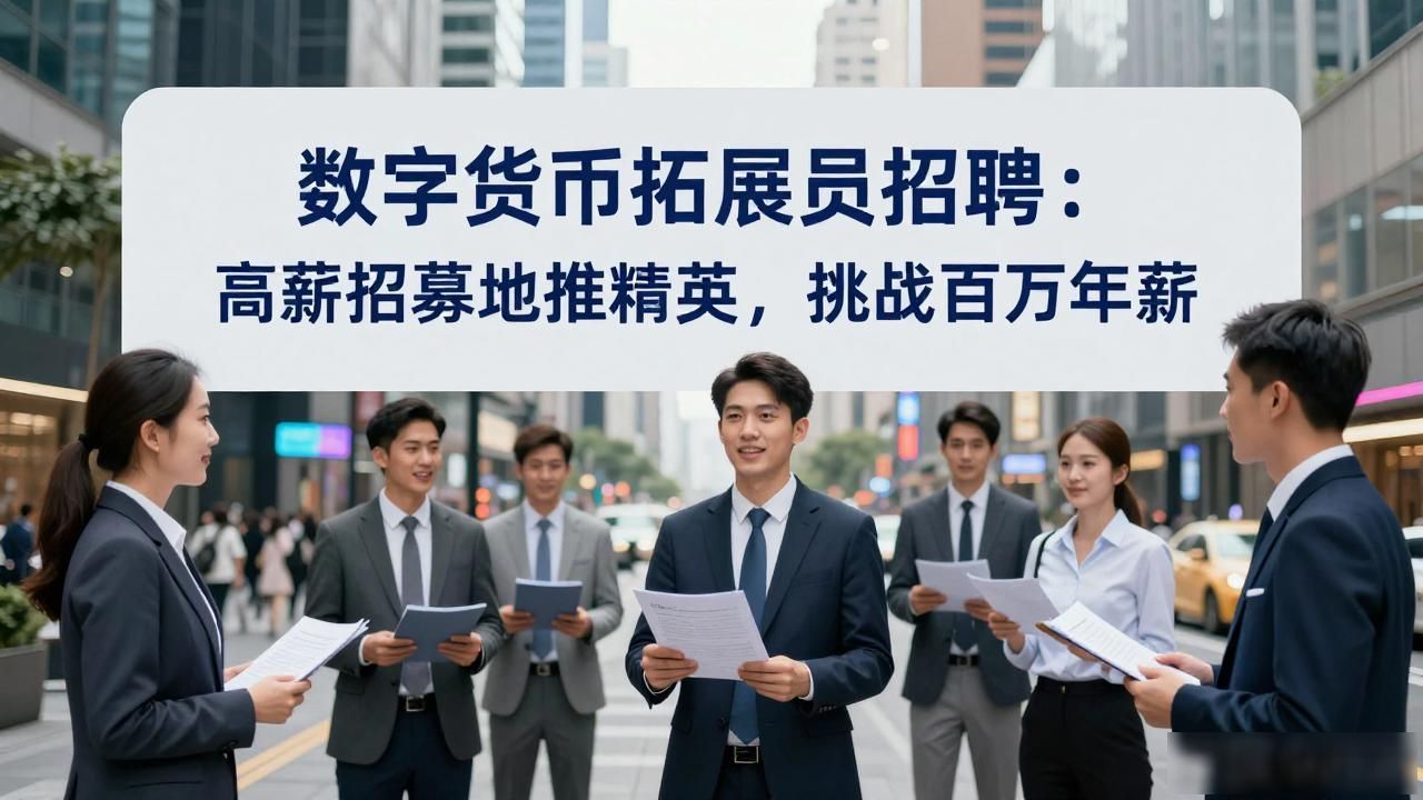 数字货币拓展员招聘：高薪招募地推精英，挑战百万年薪