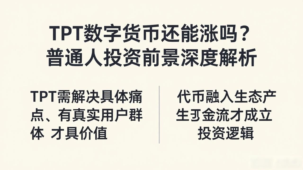 TPT数字货币还能涨吗？普通人投资前景深度解析