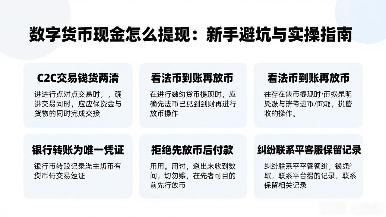 数字货币现金怎么提现：新手避坑与实操指南