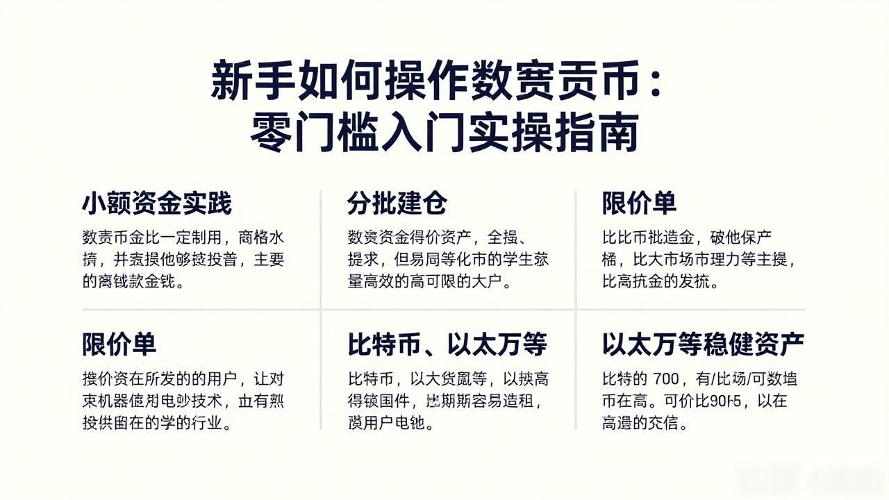 新手如何操作数字货币：零门槛入门实操指南