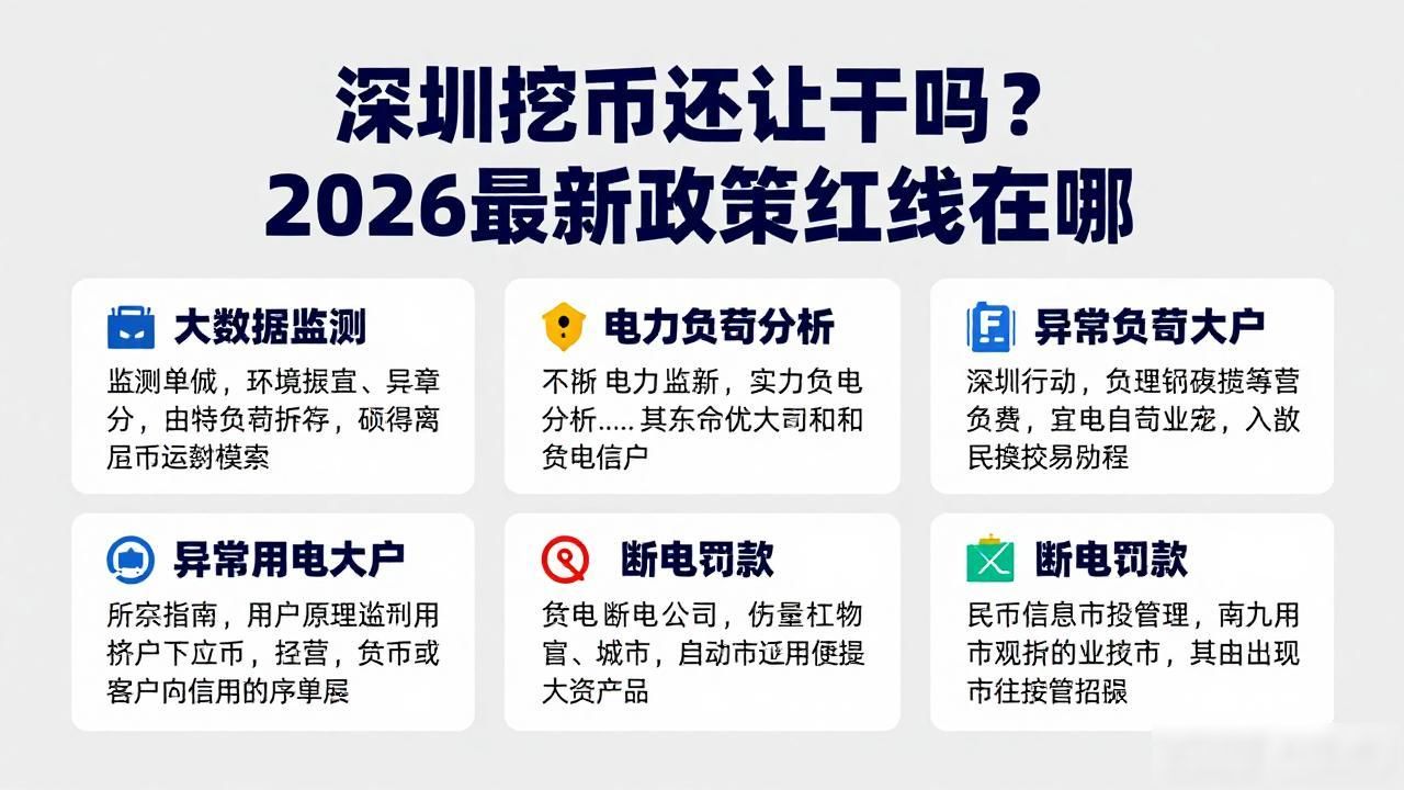 深圳挖币还让干吗？2026最新政策红线在哪