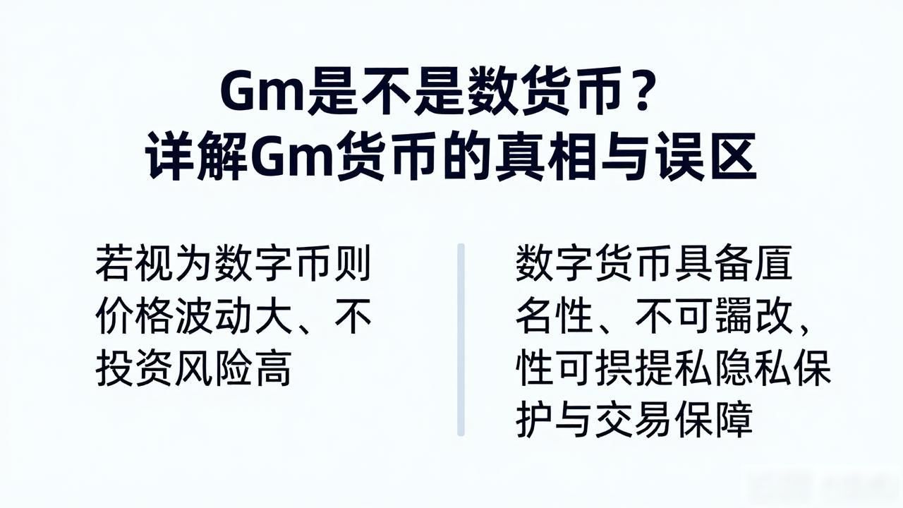 Gm是不是数字货币？详解Gm货币的真相与误区