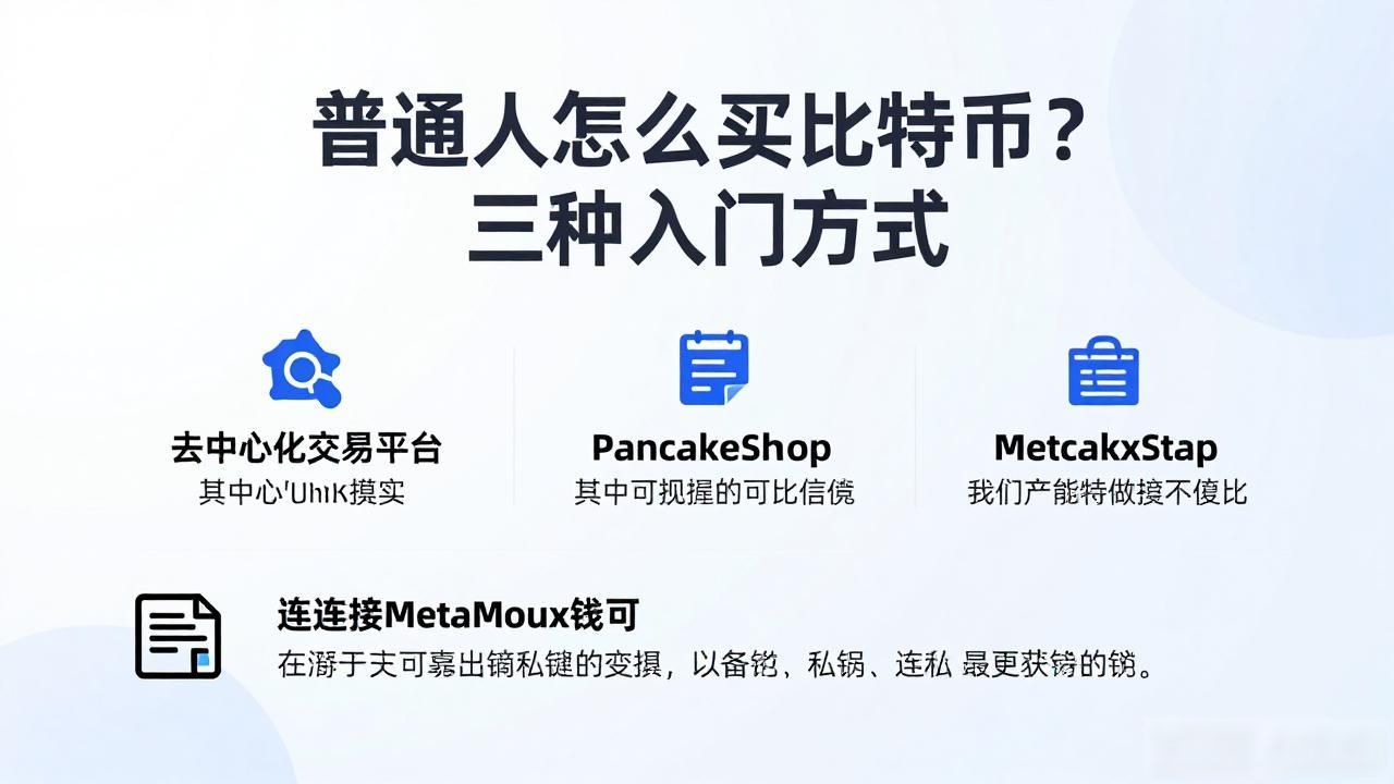 普通人怎么买比特币？三种入门方式