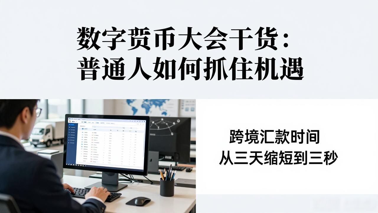 数字货币大会干货：普通人如何抓住机遇