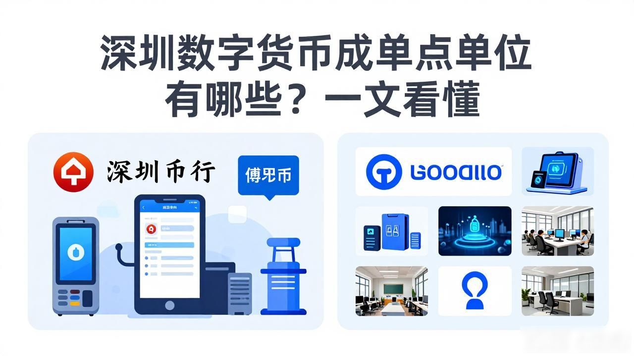 深圳数字货币试点单位有哪些？一文看懂
