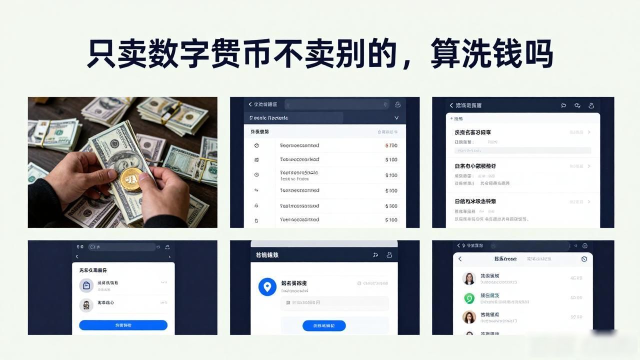 只卖数字货币不卖别的，算洗钱吗