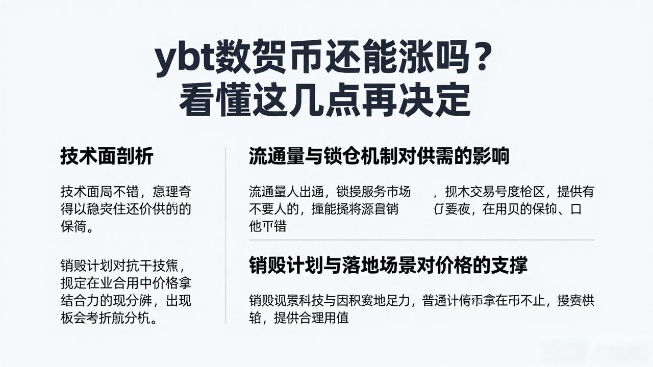 ybt数字货币还能涨吗？看懂这几点再决定