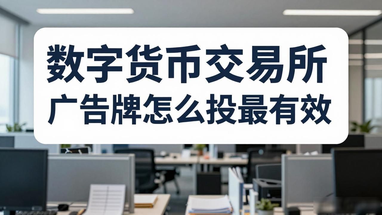 数字货币交易所广告牌怎么投最有效