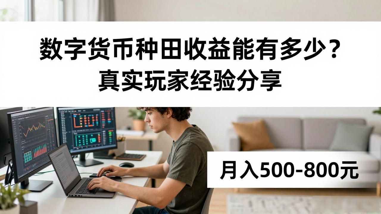 数字货币种田收益能有多少？真实玩家经验分享