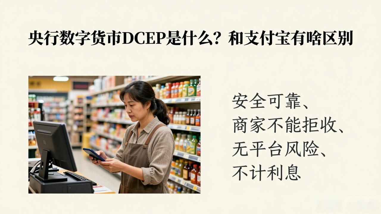 央行数字货币DCEP是什么？和支付宝有啥区别