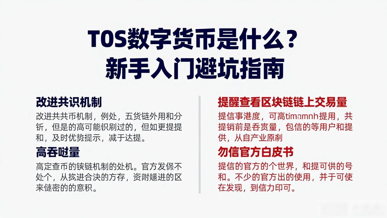 T0S数字货币是什么？新手入门避坑指南