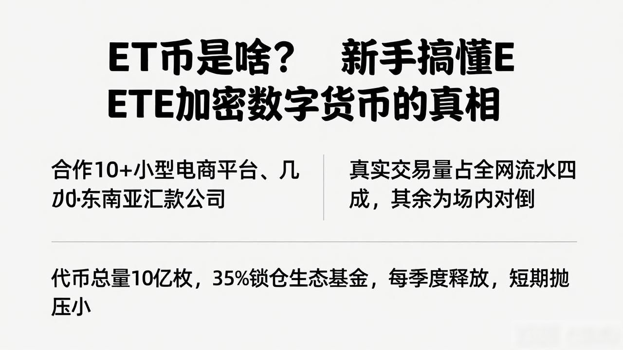 ETE币是啥？新手搞懂ete加密数字货币的真相